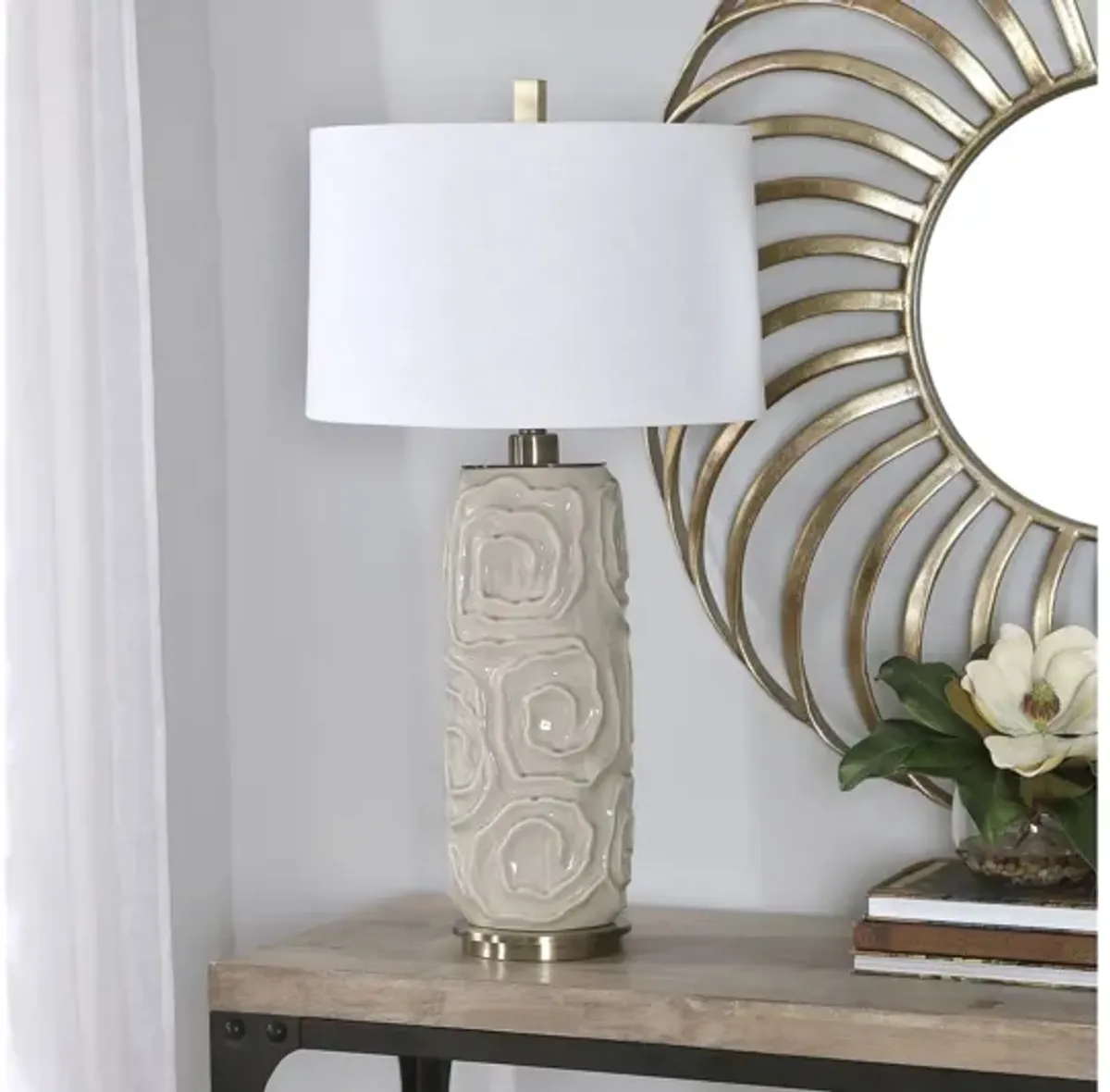 Uttermost Zade Warm Gray Table Lamp