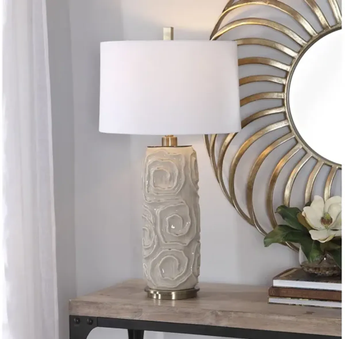 Uttermost Zade Warm Gray Table Lamp