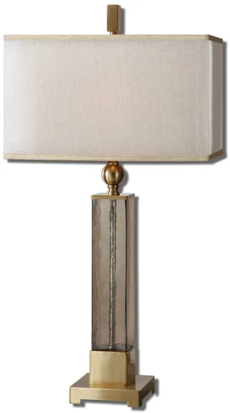 Caecilia Amber Glass Table Lamp