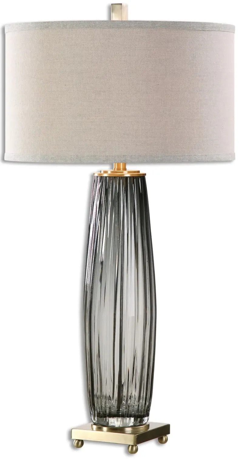 Vilminore Gray Glass Table Lamp