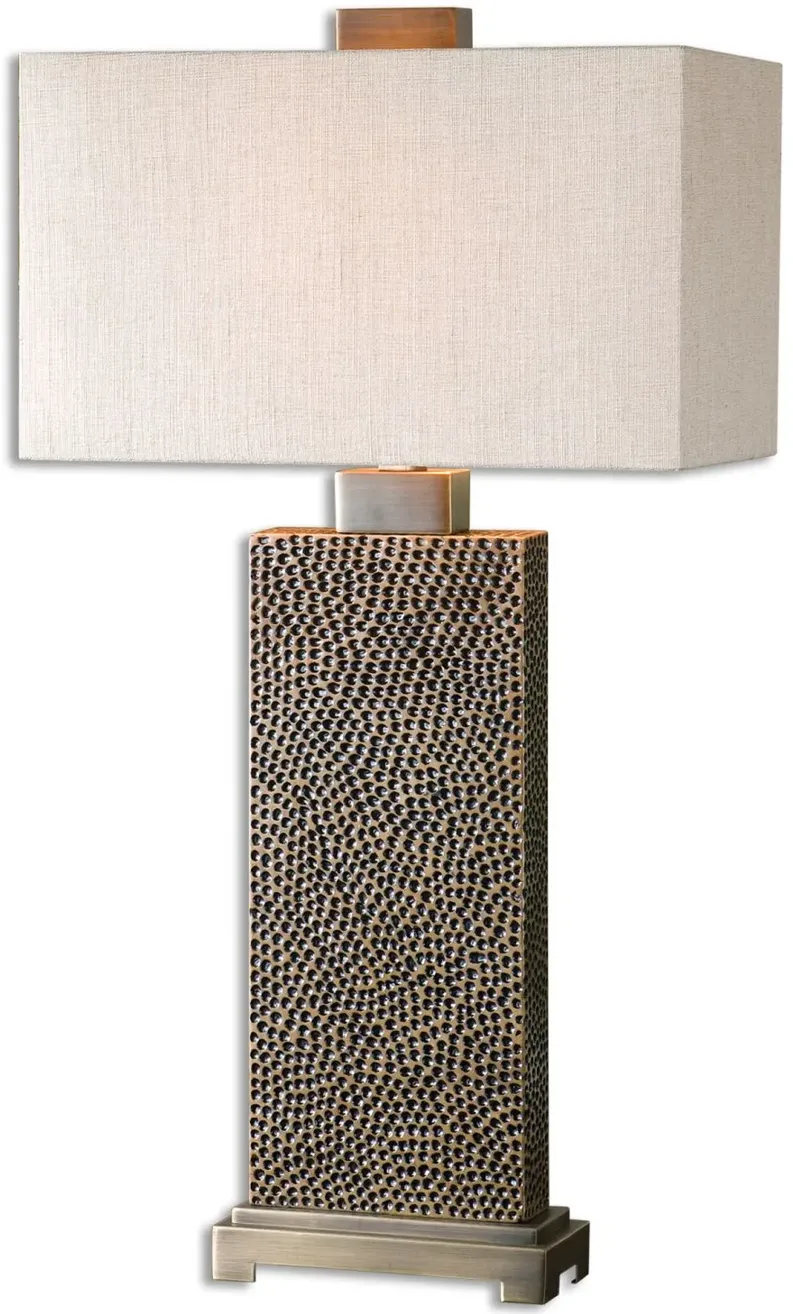 Canfield Coffee Bronze Table Lamp