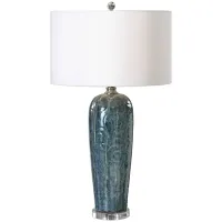 Maira Blue Ceramic Table Lamp