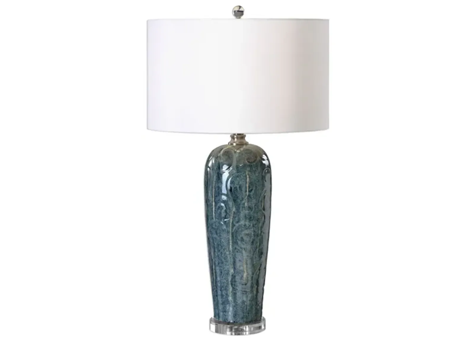 Maira Blue Ceramic Table Lamp