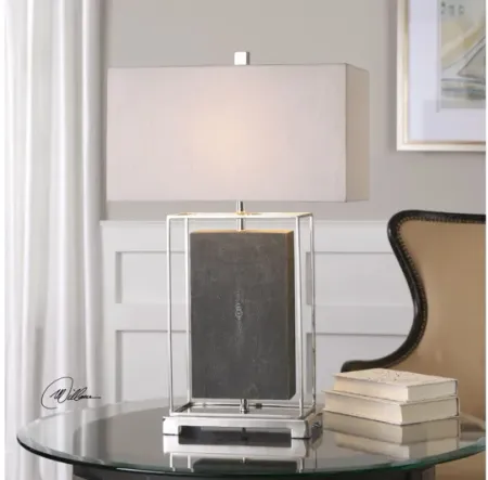 Sakana Gray Textured Table Lamp