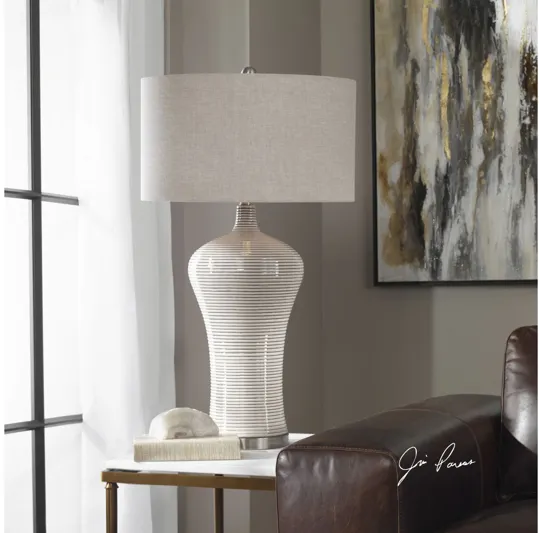 Dubrava Light Gray Table Lamp