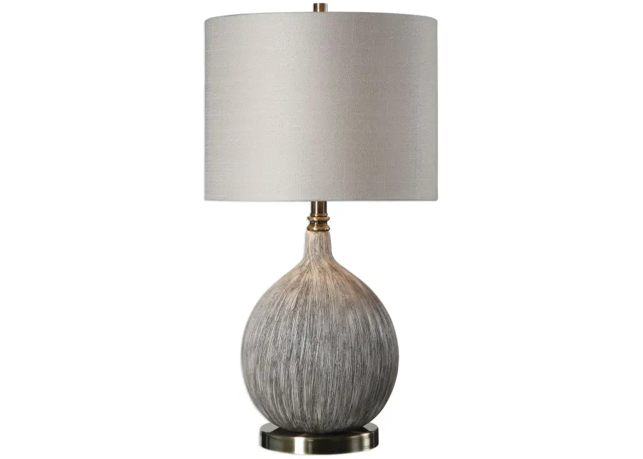 Hedera Textured Ivory Table Lamp