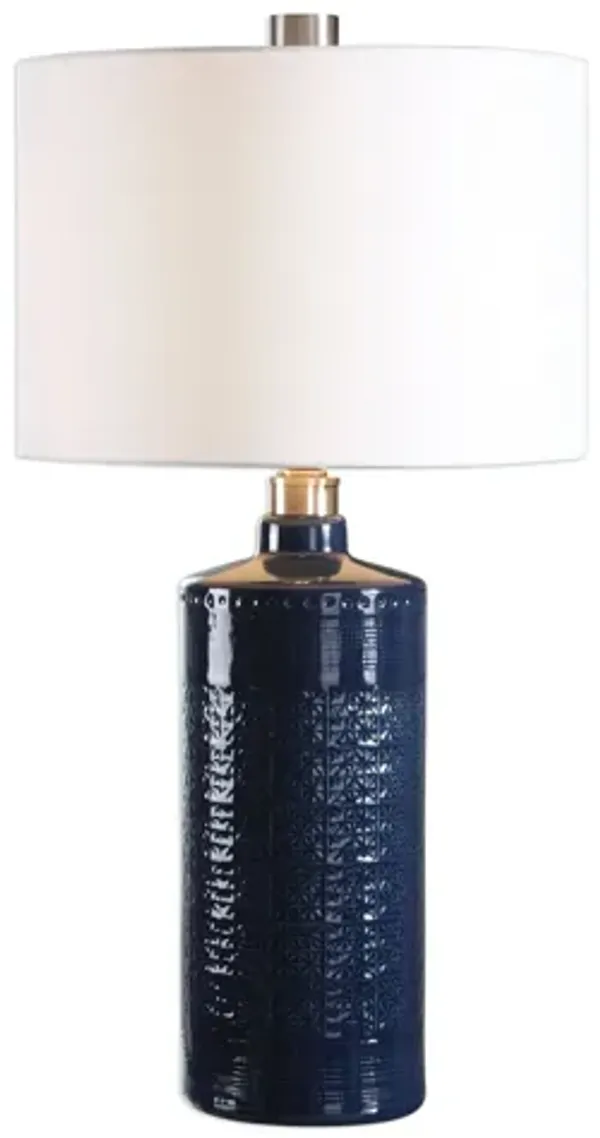 Thalia Royal Blue Table Lamp