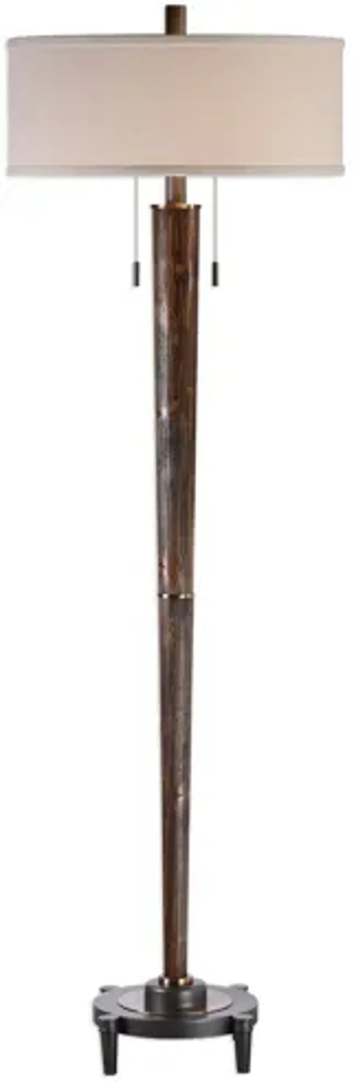 Rhett Burnished Oak Floor Lamp