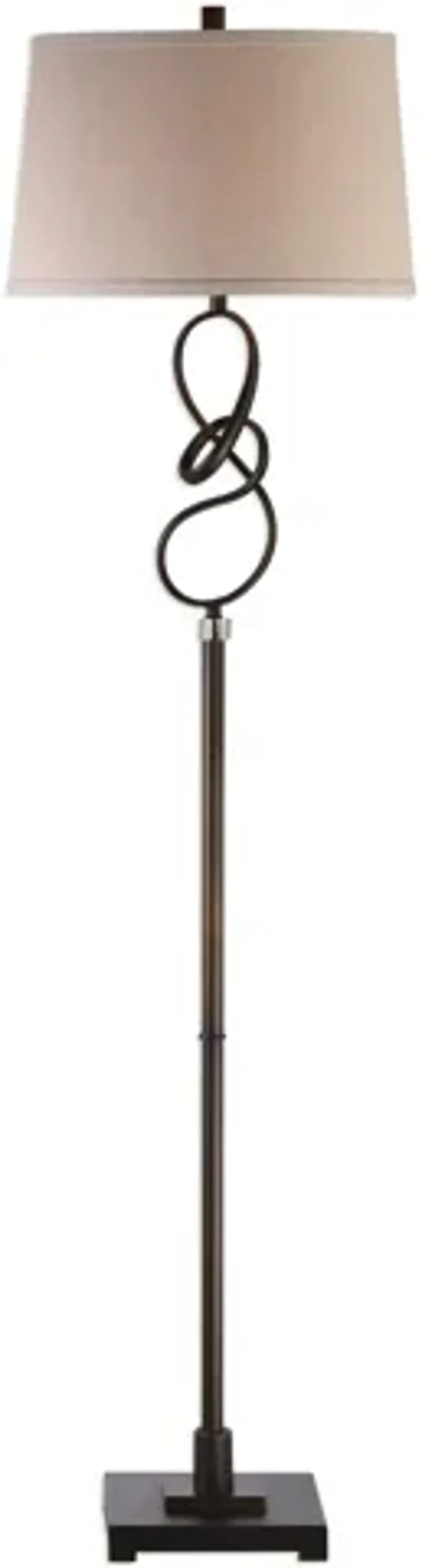 Tenley Twisted Bronze Floor Lamp