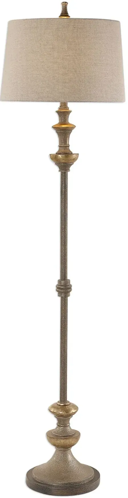 Vetralla Silver Bronze Floor Lamp