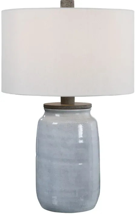 Dimitri Light Blue Table Lamp