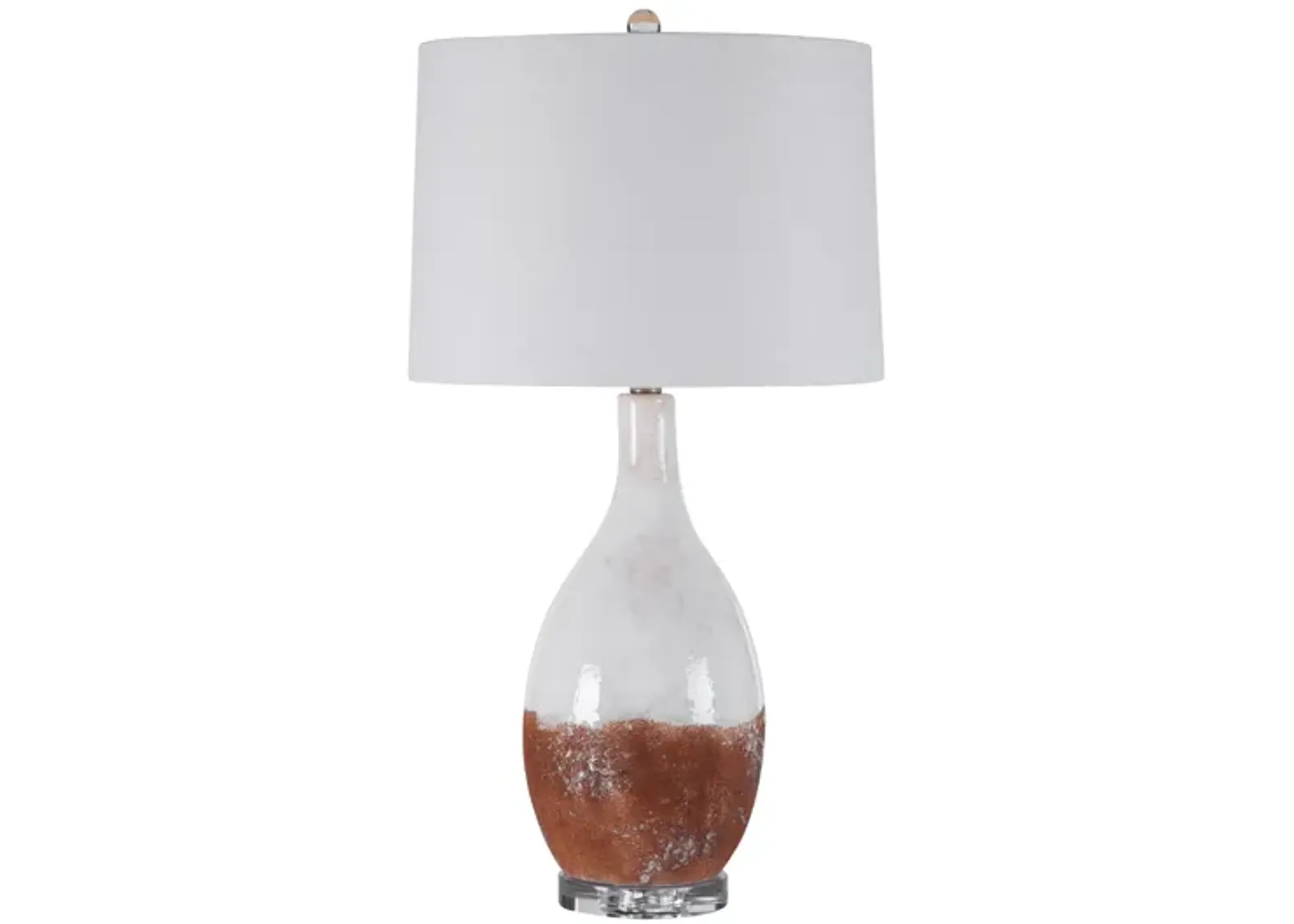 Durango Rust White Table Lamp