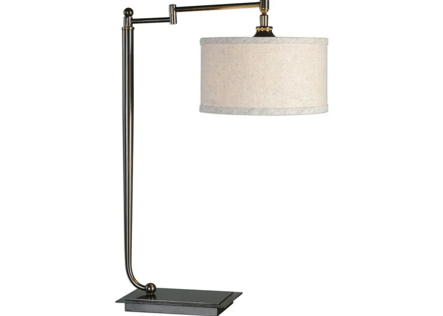 Lamine Dark Bronze Desk Lamp