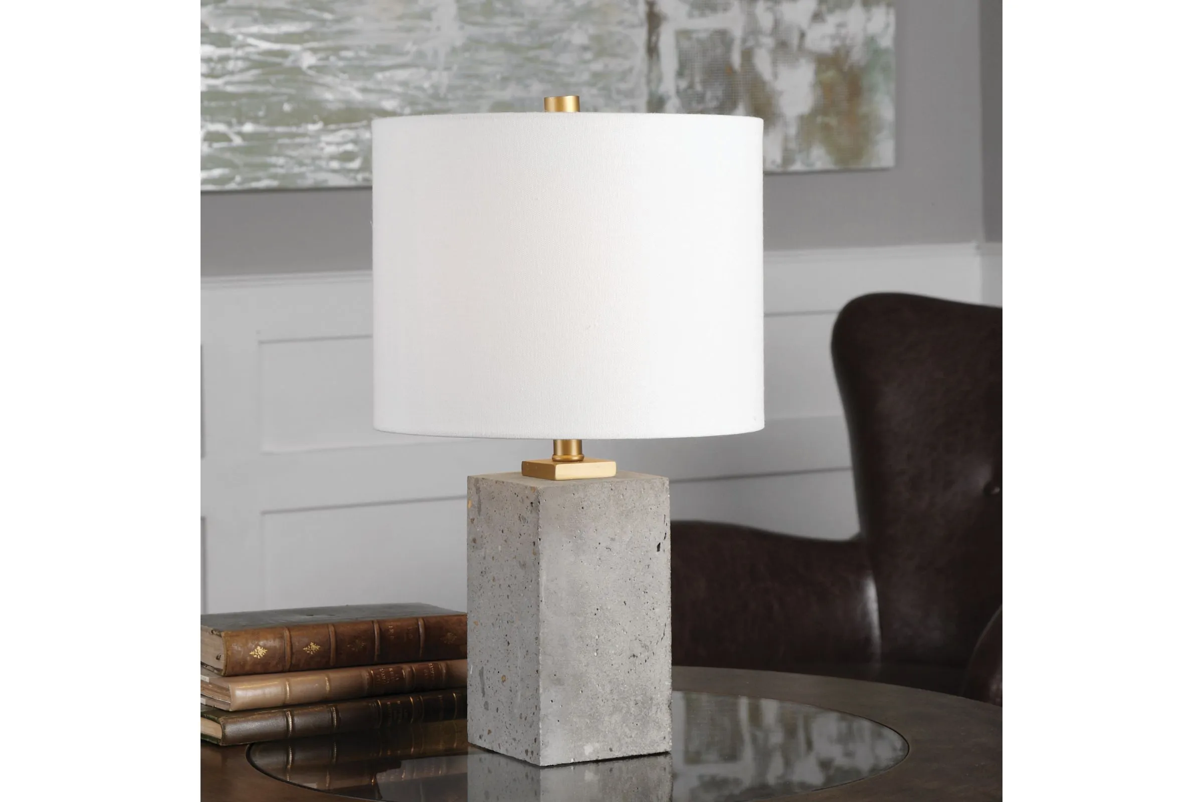 Drexel Concrete Block Lamp