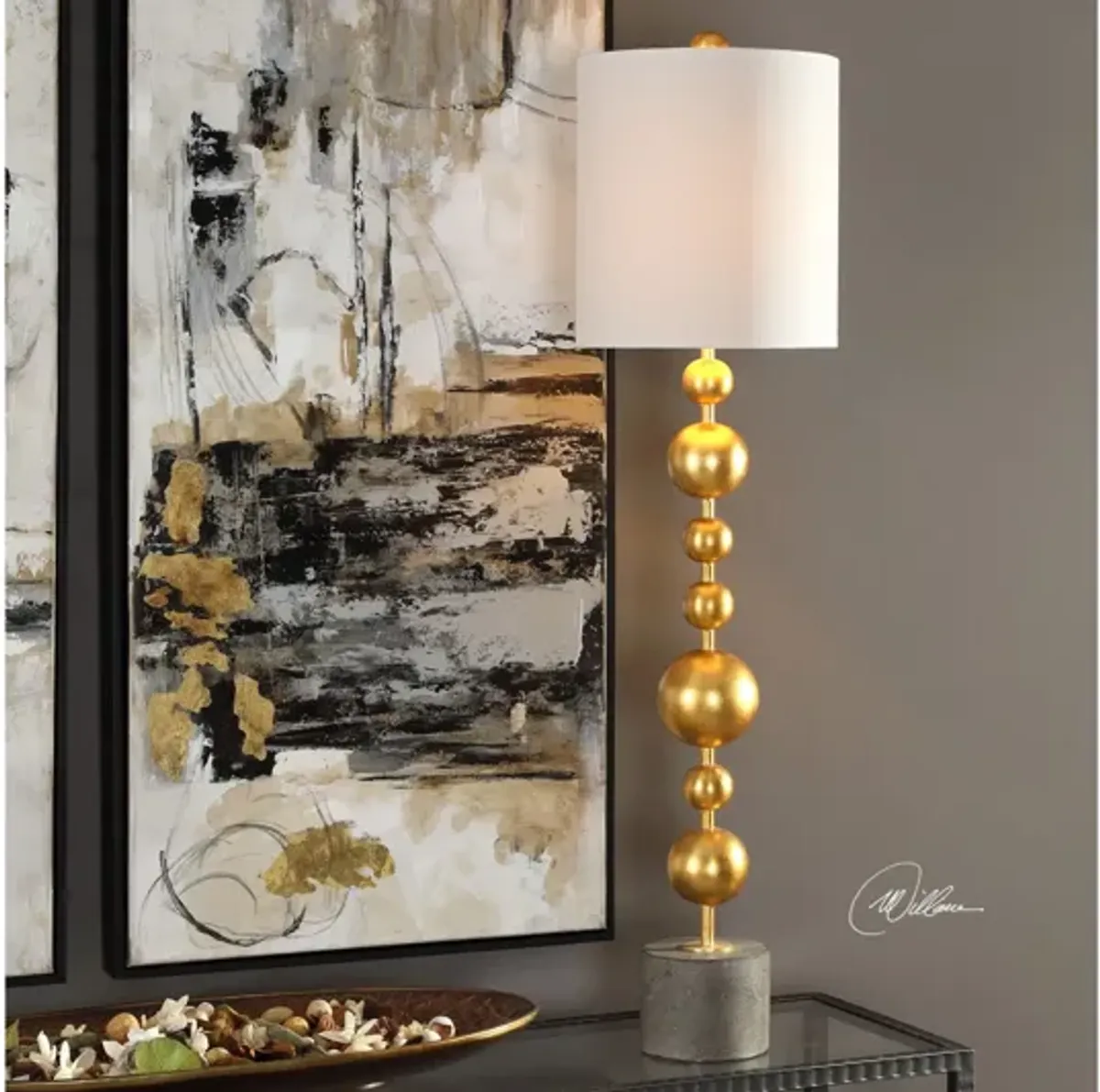 Selim Gold Buffet Lamp