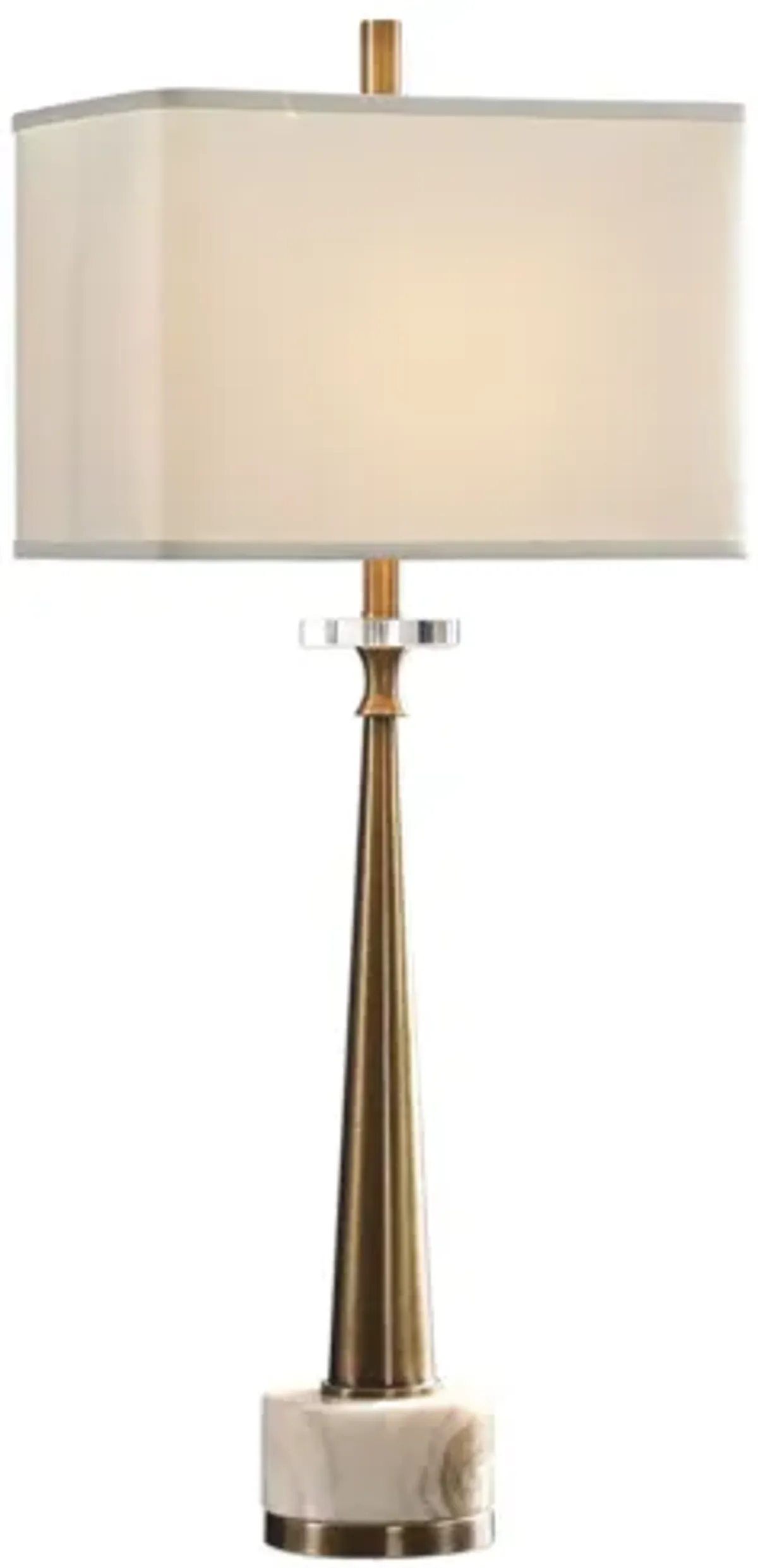 Verner Tapered Brass Table Lamp