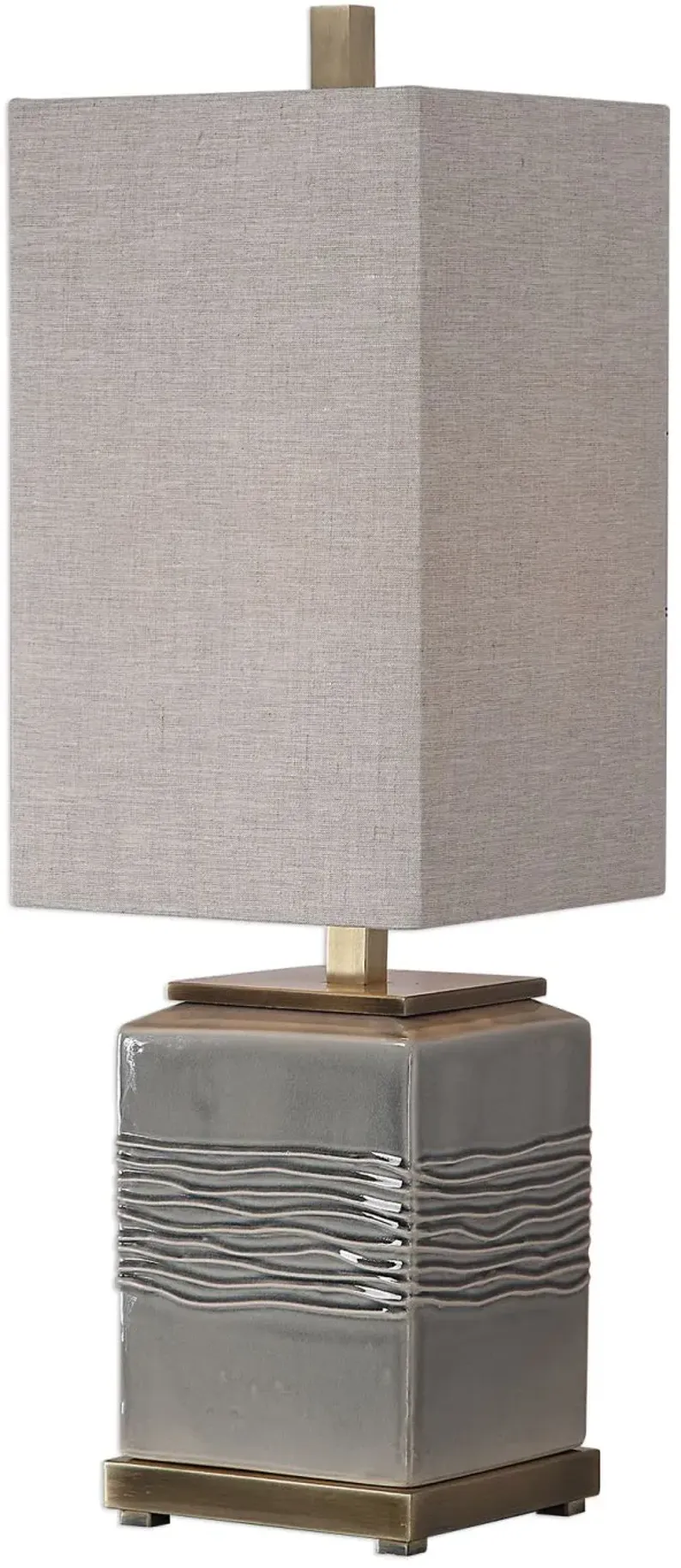 Covey Gray Glaze Buffet Lamp