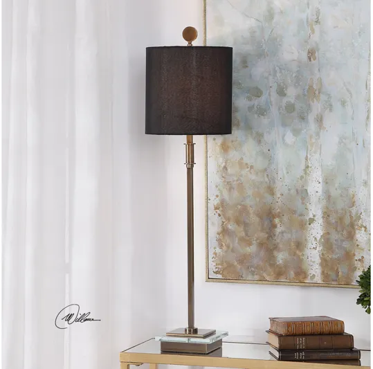 Volante Antique Brass Table Lamp