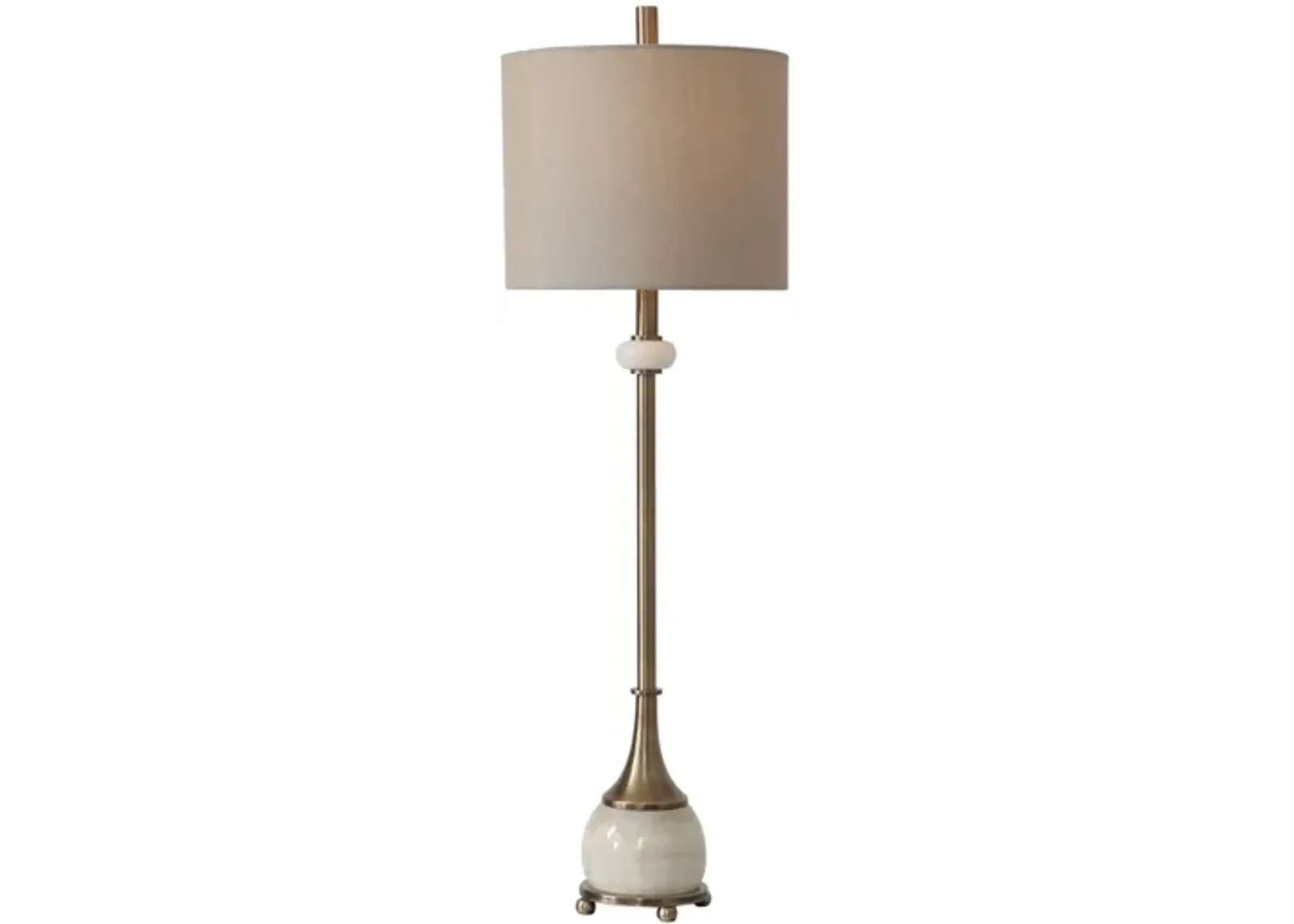 Natania Plated Brass Buffet Lamp