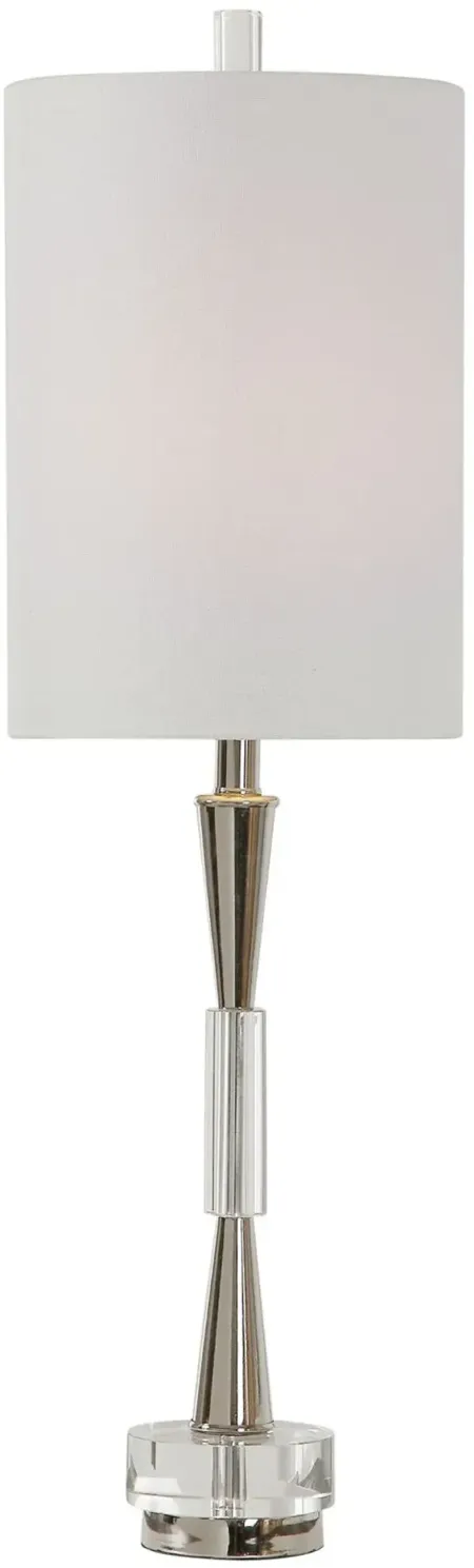 Azaria Polished Nickel Buffet Lamp