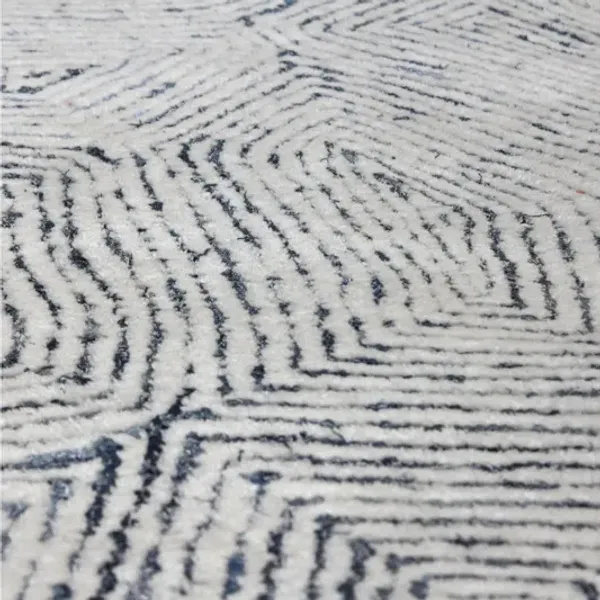Maze Blue 8 X 10 Rug