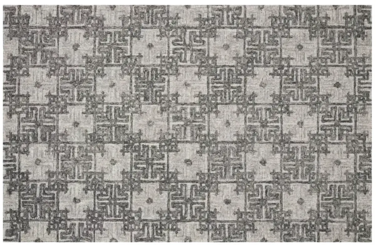Ehren Geometric Wool 5x8 Area Rug by Loloi