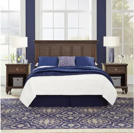 Marie Queen Headboard and Two Nightstands by homestyles