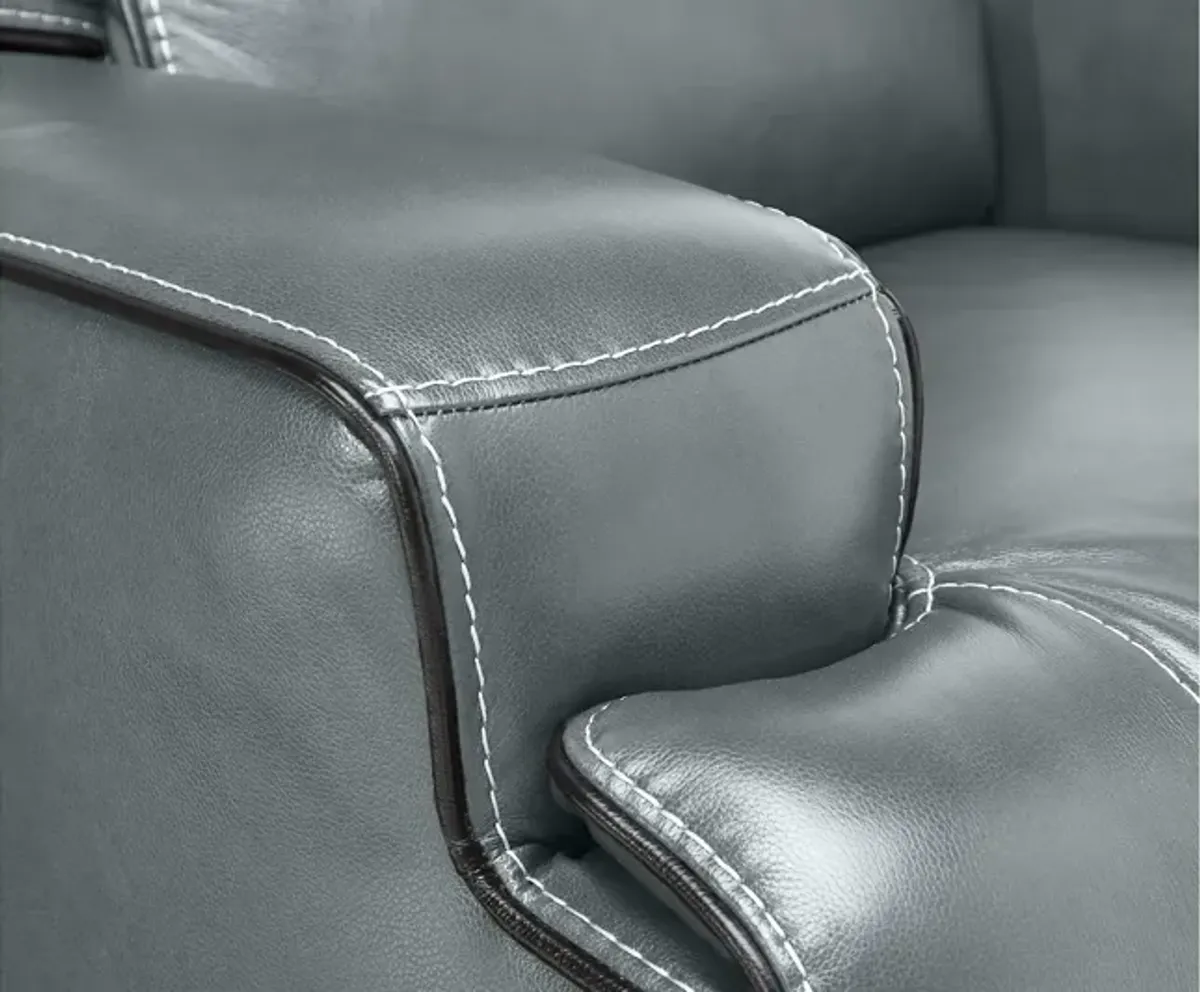 Lotus Leather Dual Power Recliner