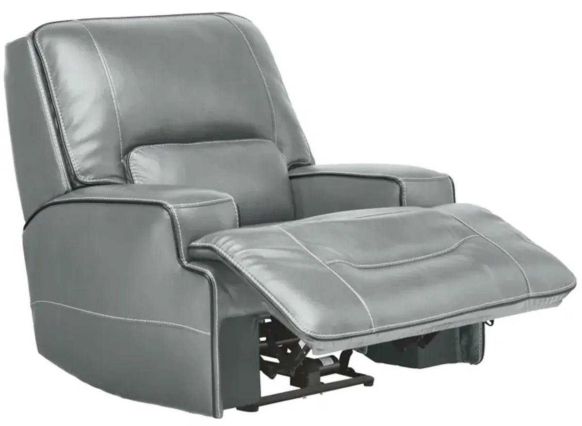 Lotus Leather Dual Power Recliner