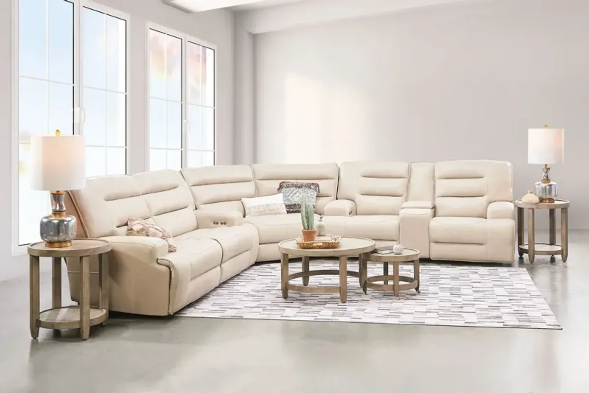 Porter Leather Dual Power Reclining Sofa