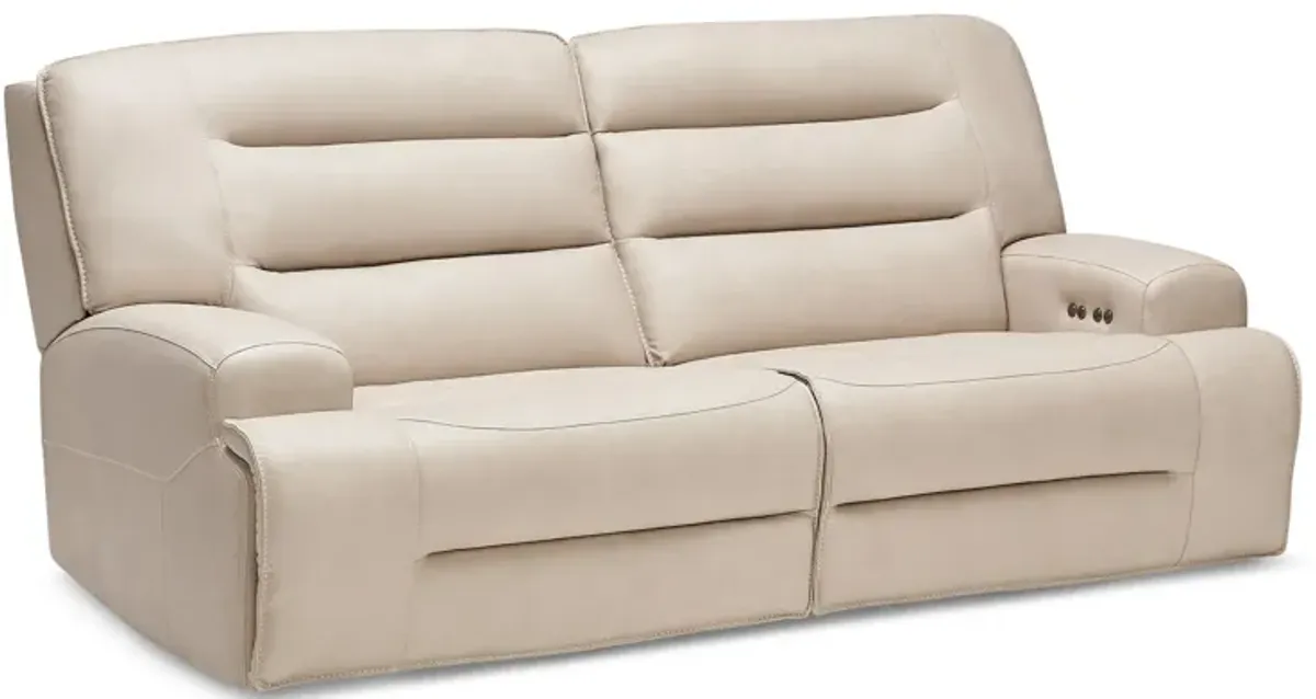 Porter Leather Dual Power Reclining Sofa