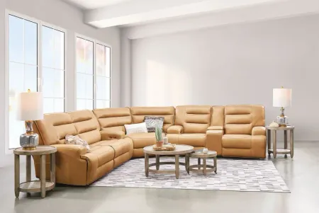 Patton Leather Dual Power Reclining Sofa