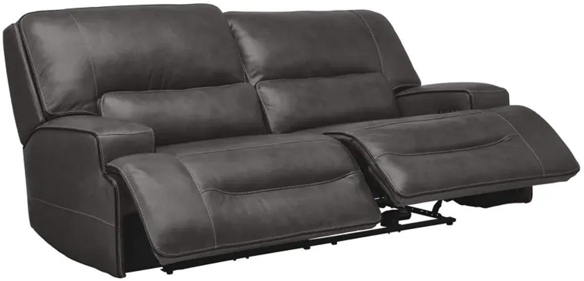 Linden Leather Dual Power Reclining Sofa