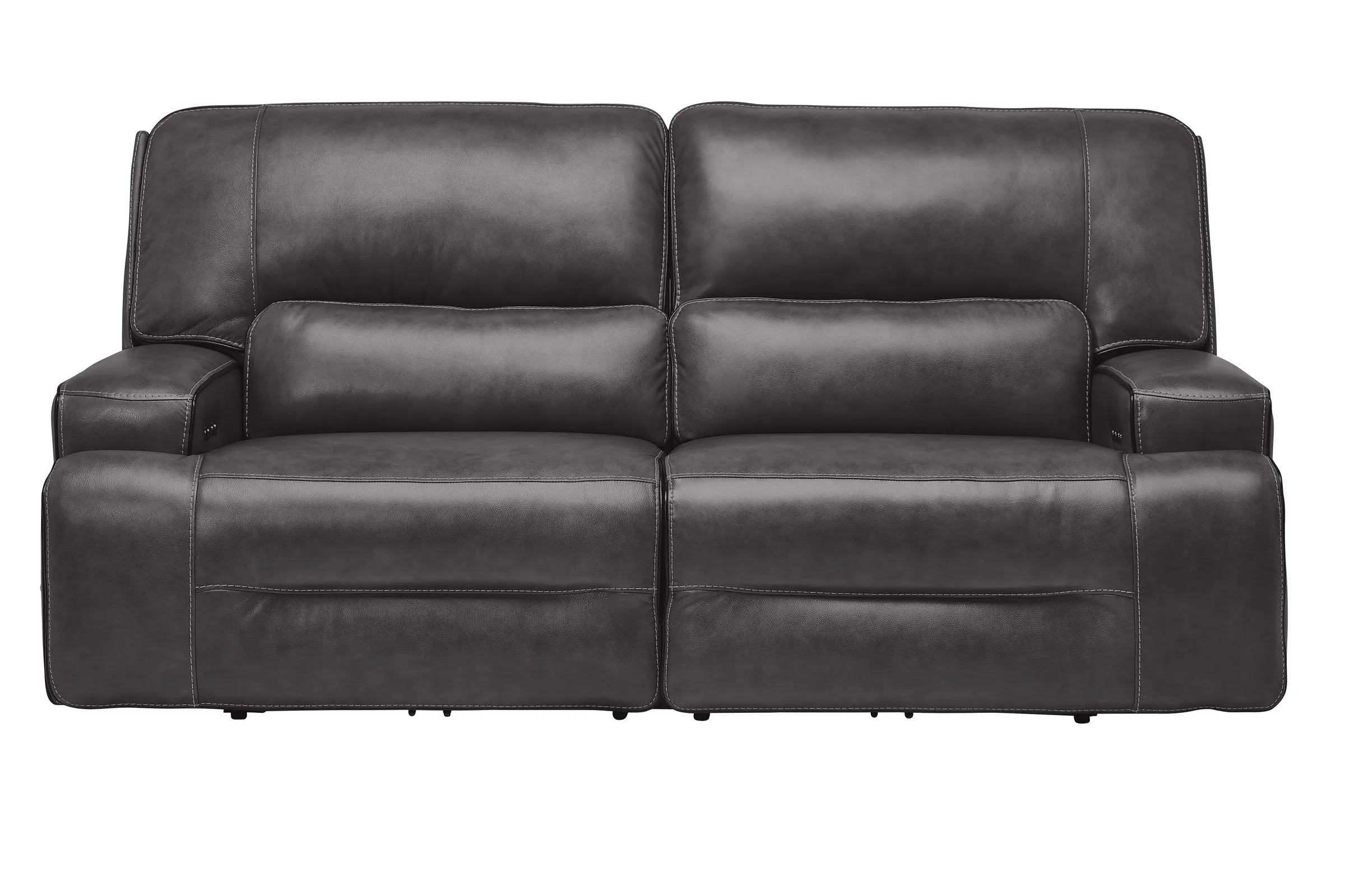 Linden Leather Dual Power Reclining Sofa