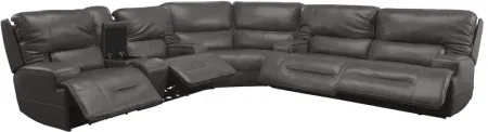 Linden 3-Piece Leather Dual Power Reclining Sectional