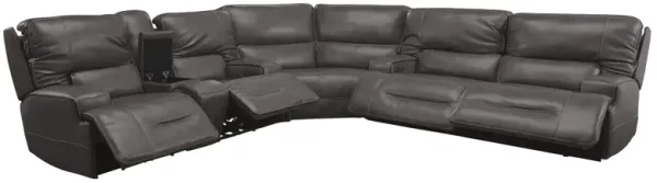 Linden 3-Piece Leather Dual Power Reclining Sectional