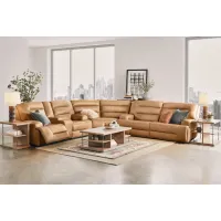 Patton 3-Piece Leather Dual Power Reclining Sectional