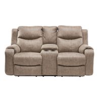 Marvel Dual Power Reclining Console Loveseat by Southern Motion