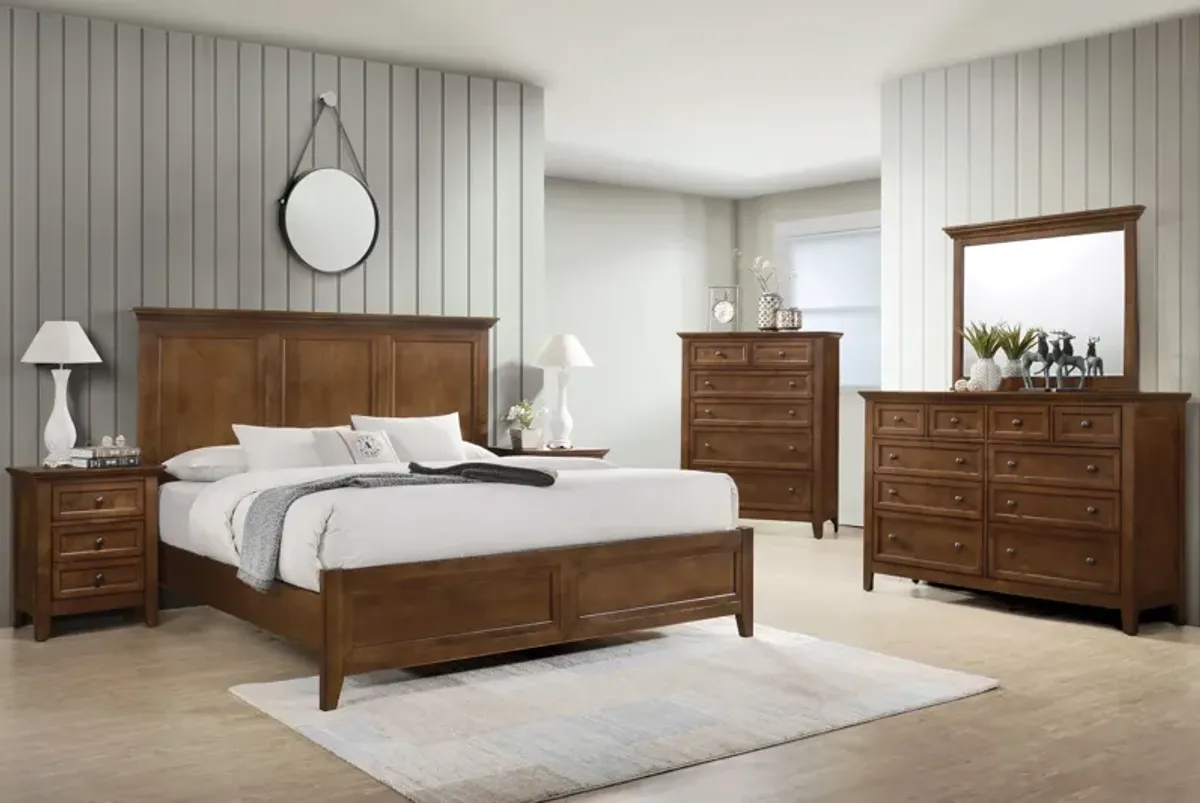 San Mateo Brown Queen Bed