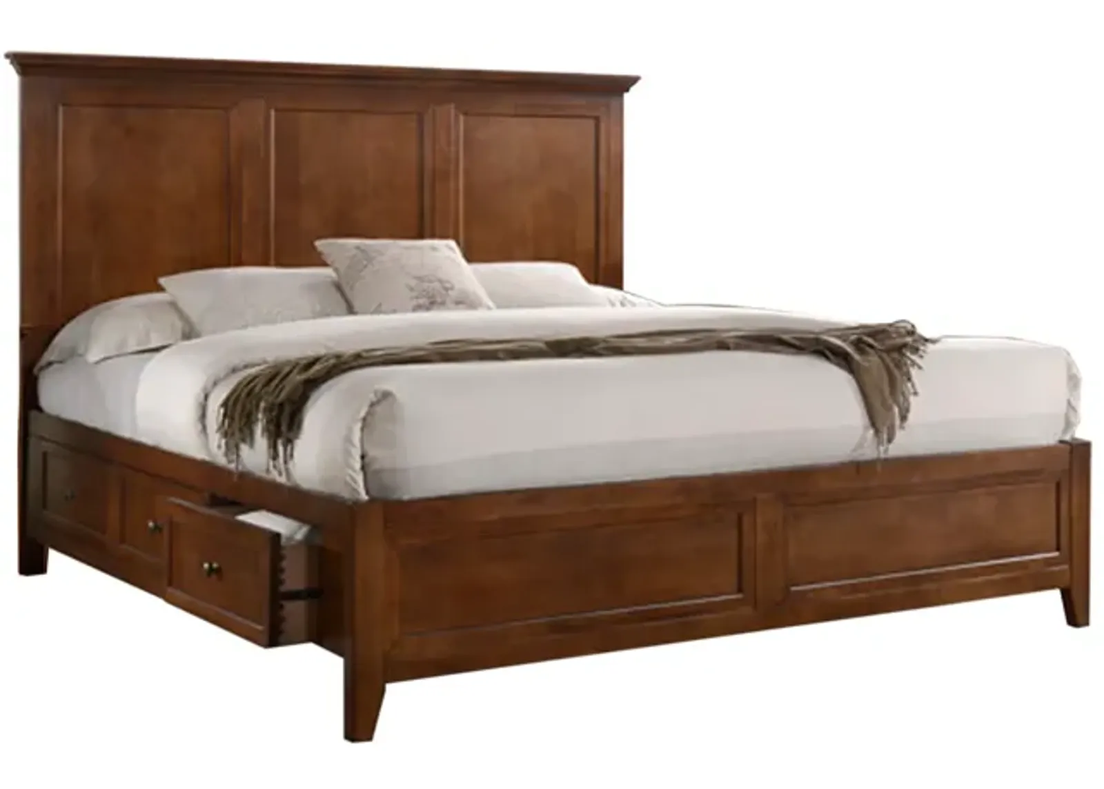 San Mateo Brown Queen Storage Bed