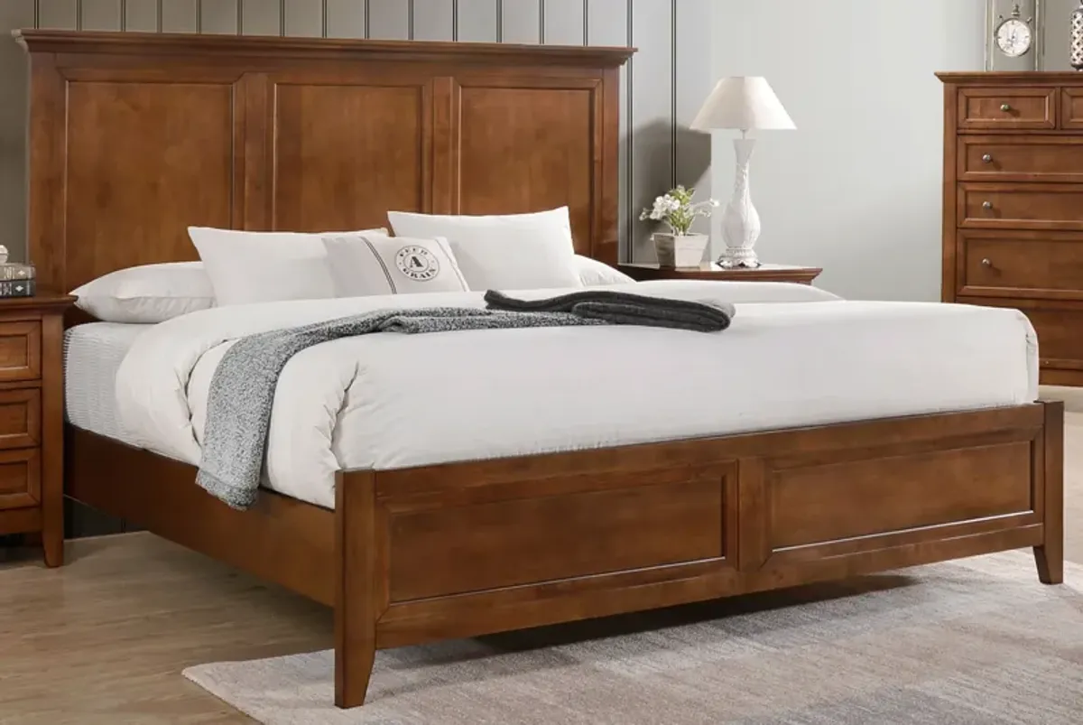 San Mateo 5-Piece Brown King Bedroom Set