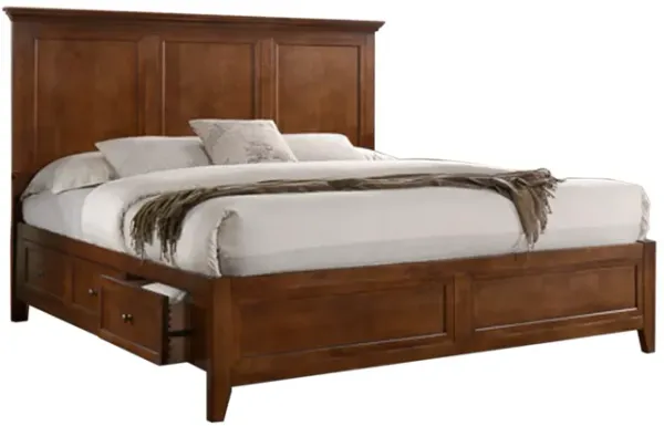 San Mateo Brown King Storage bed