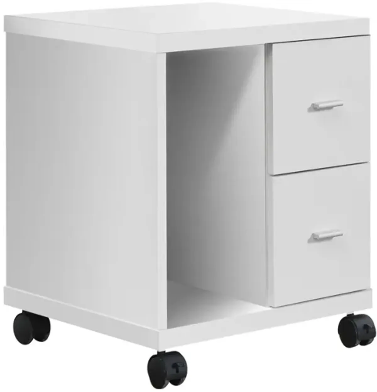 Belton White Office Cabinet with 2 Drawers