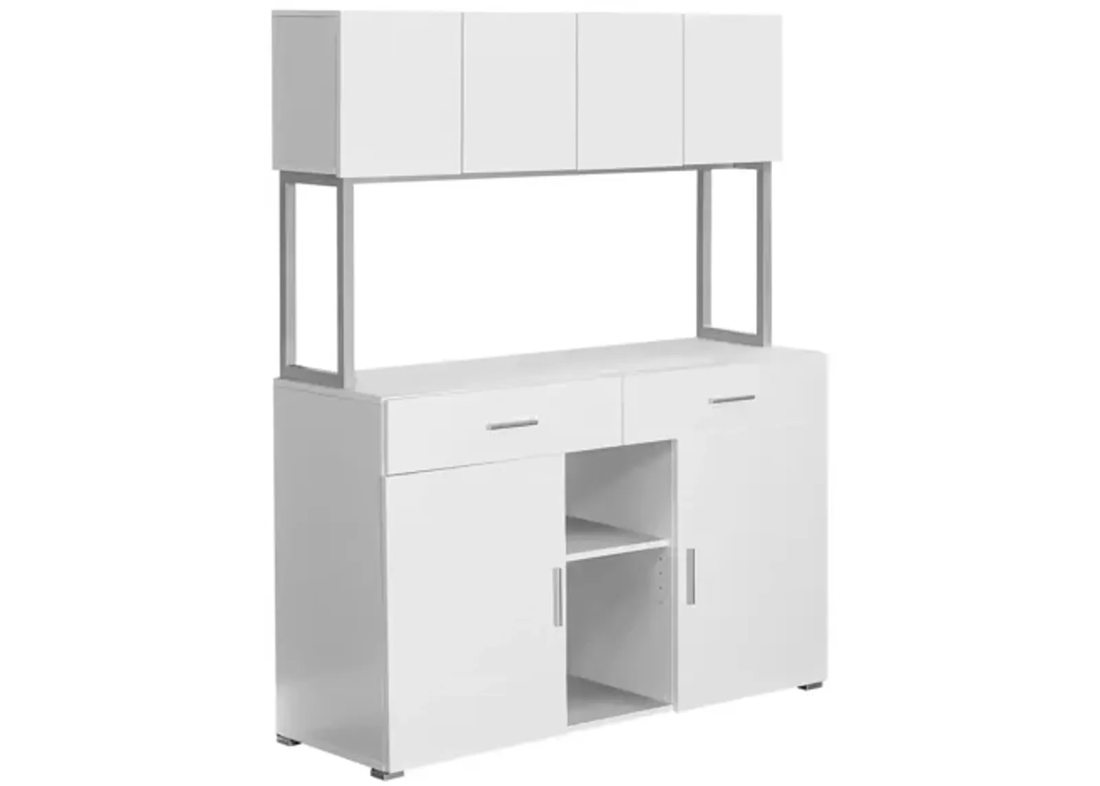 Bonita White 48" Storage Office Cabinet