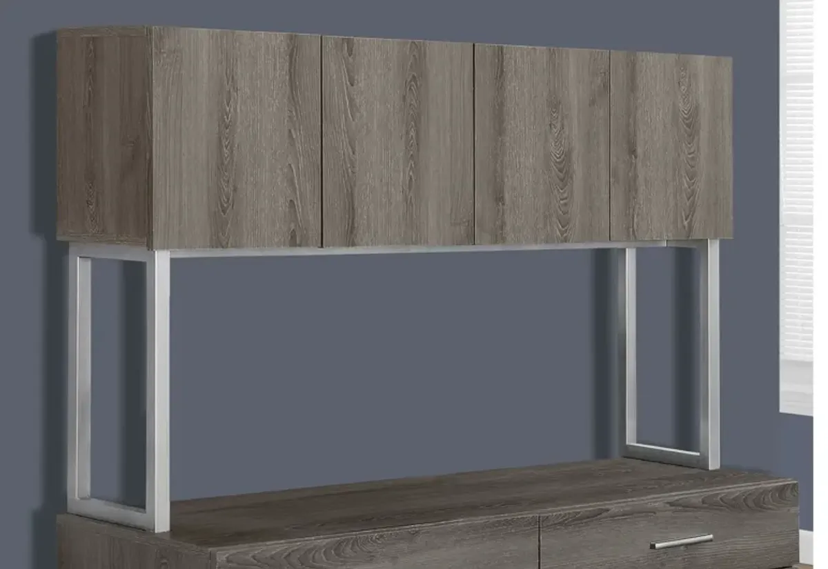 Office Cabinet - 48"L / Dark Taupe Storage Credenza