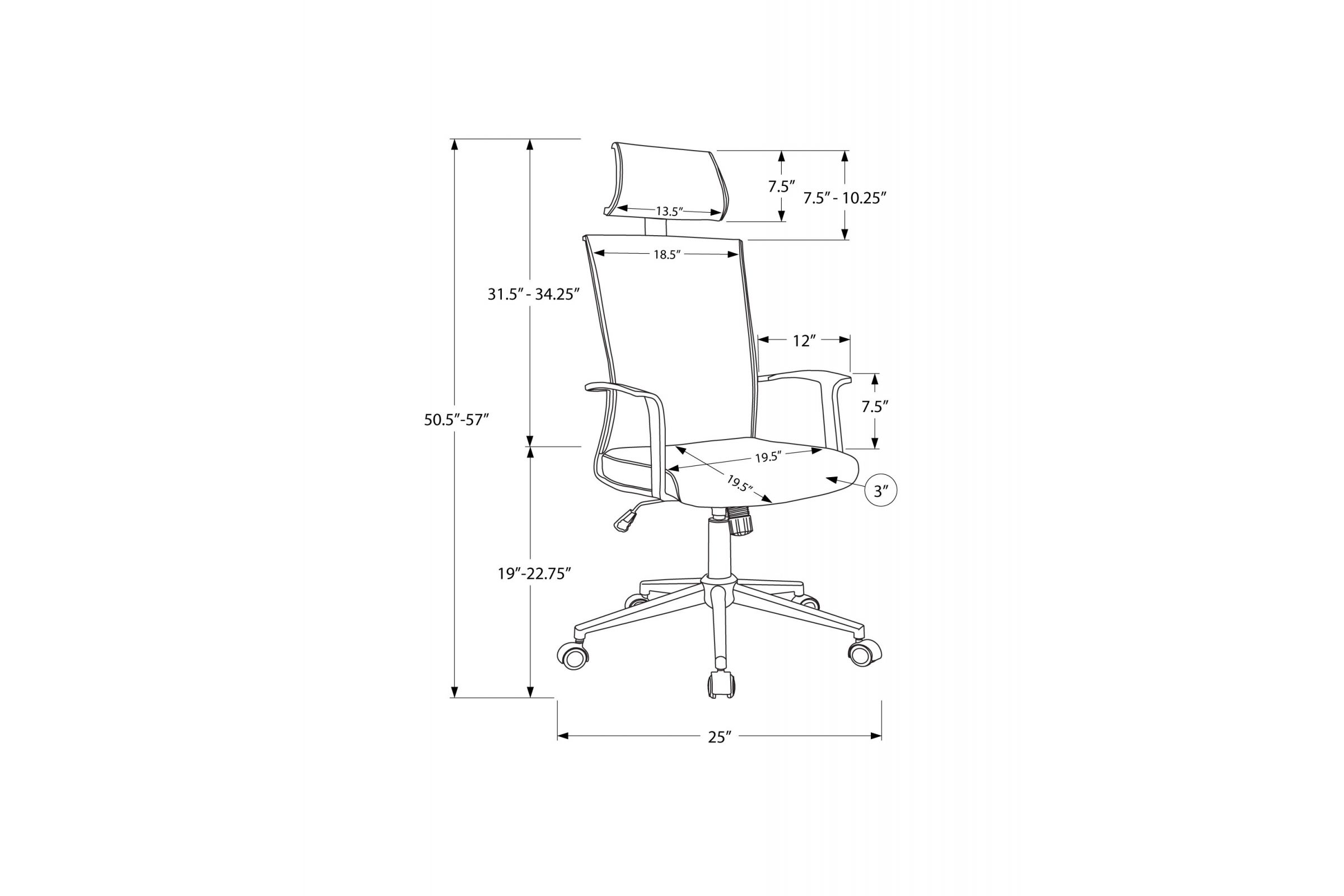 Oxley White Office Chair