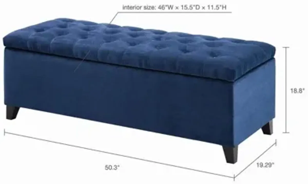 Shelly Tufted Top Storage Bench