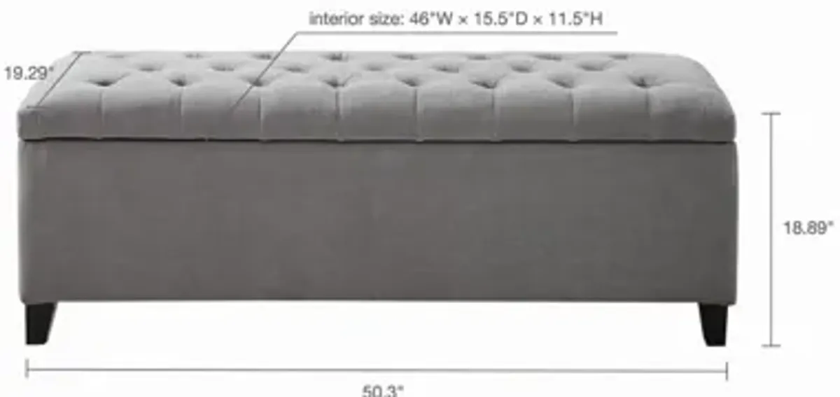 Shandra Tufted Top Storage Bench