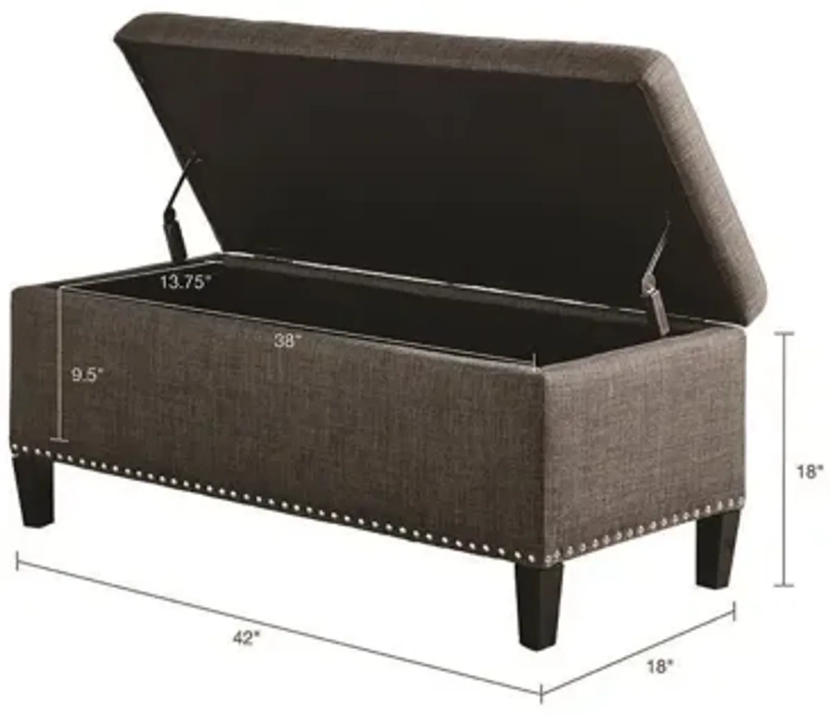 Micah Tufted Top Storage Bench