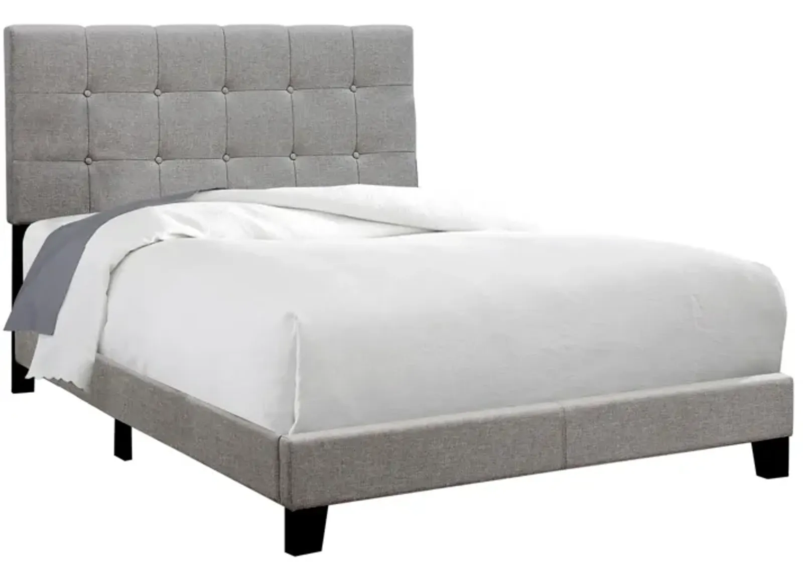 Bed - Full Size / Grey Linen